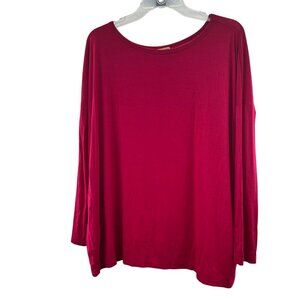 Piko 1988 Women's Long Sleeve Pullover Top Pink Size Small